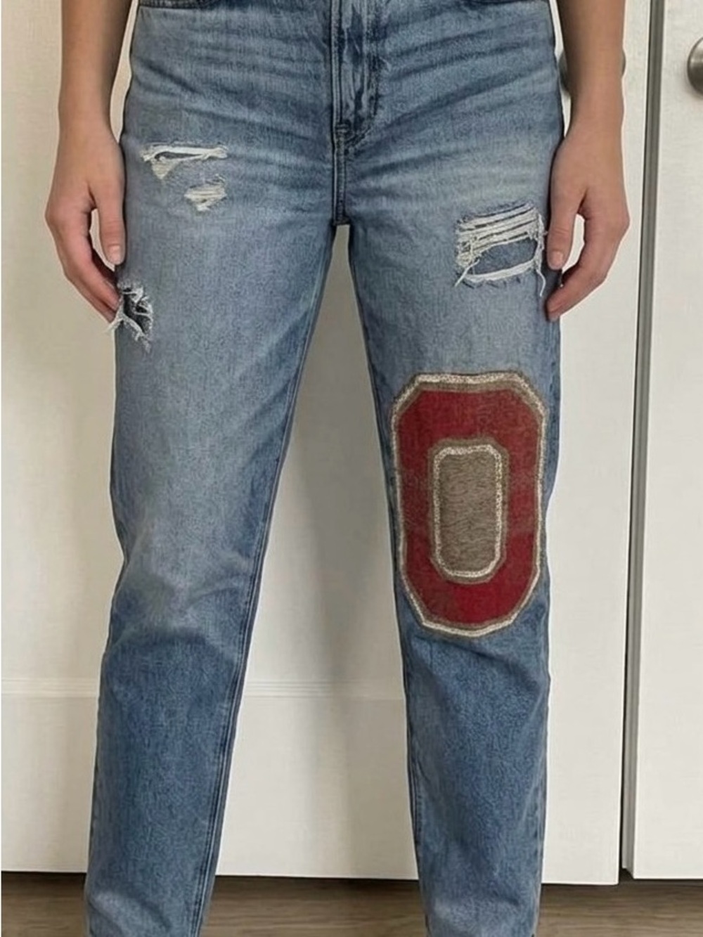American Eagle Outfitters Straight Jeans with A Block O Patch